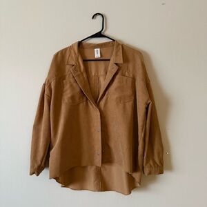 Abound Tan Ribbed Shirt